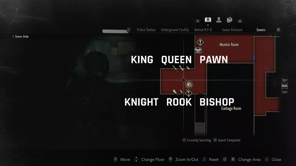 Chess piece puzzle solution - Resident Evil 2 | Shacknews