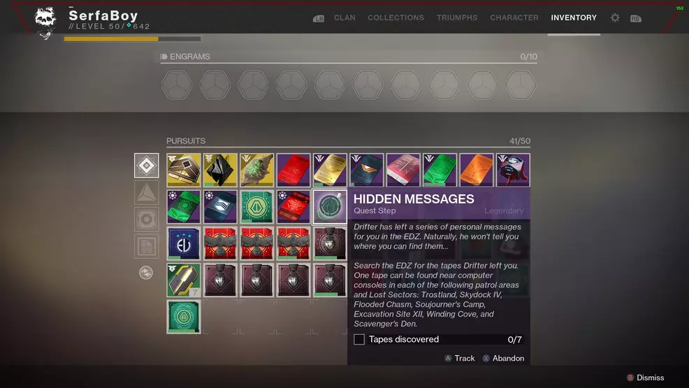 Destiny 2 Hidden Messages Drifter Tapes