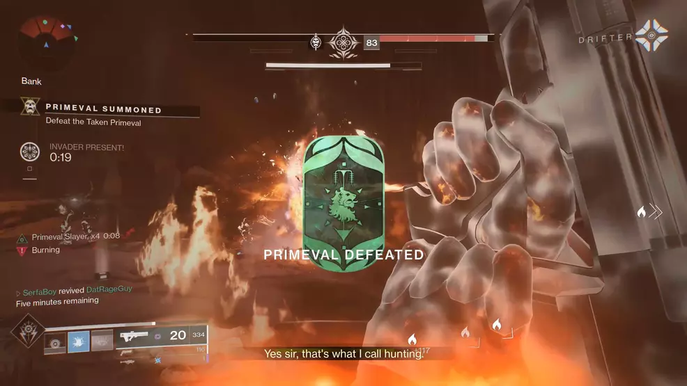 Kill Primeval in Gambit Prime - Destiny 2