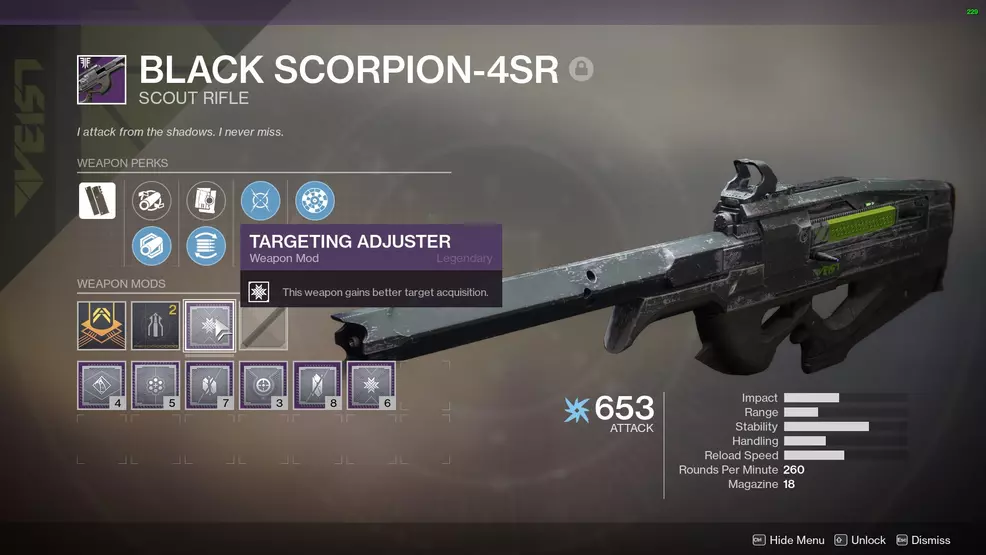 Black Scorpion-4SR god roll