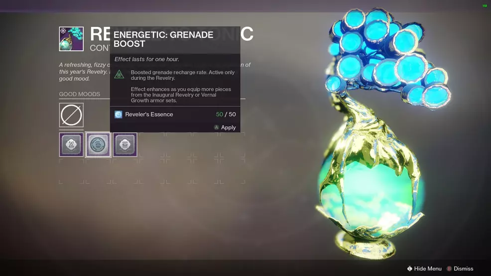 Revelers Tonic Destiny 2