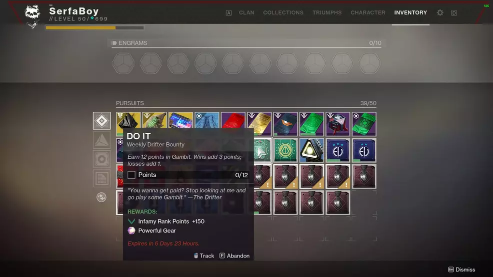 Destiny 2 Drifter bounties