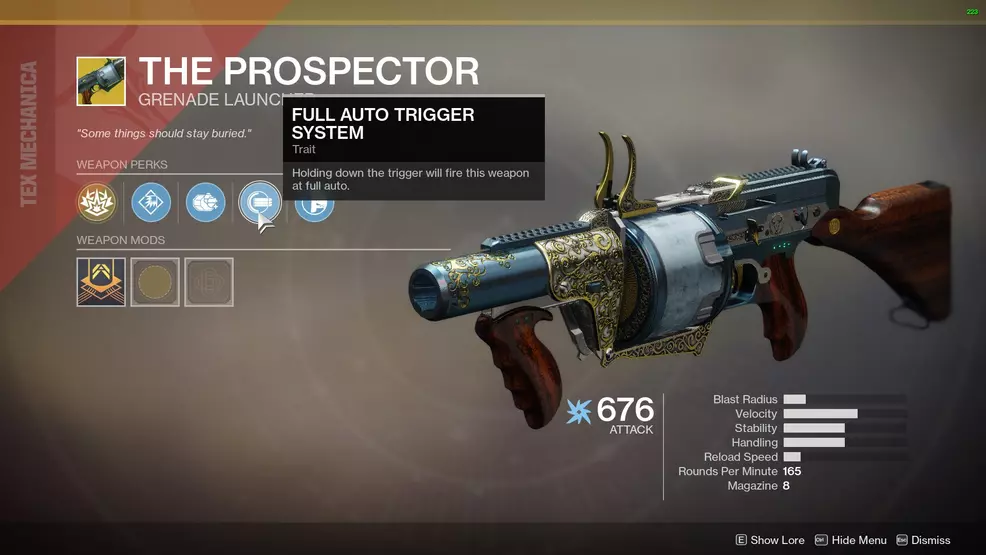 Prospector Destiny 2