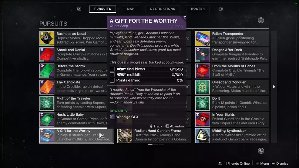 Destiny 2 A Gift for the Worthy Wendigo-GL3