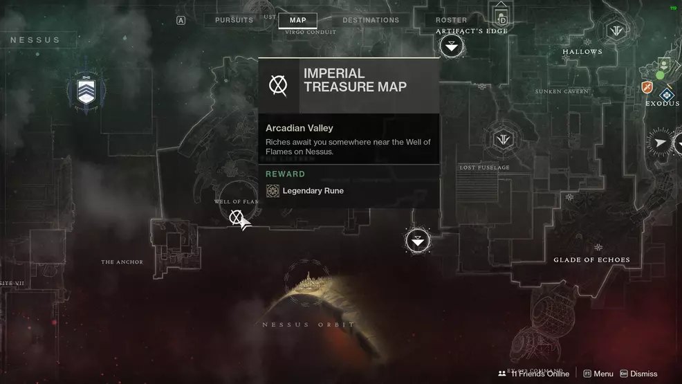 Destiny 2 Imperial Treasure Map