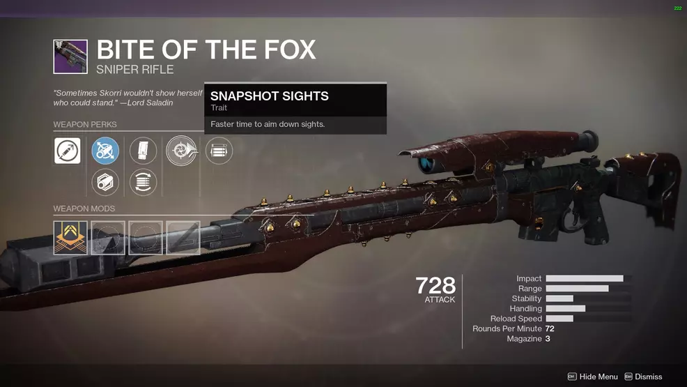 Destiny 2 Bite of the Fox