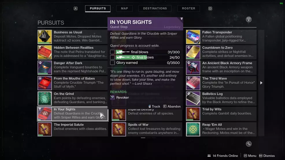 Destiny 2 Revoker In Your Sights