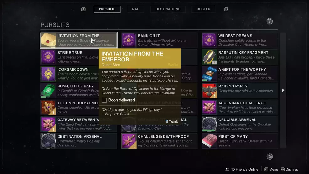 Boon Delivered Destiny 2