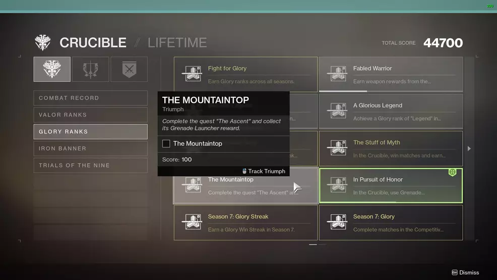 How to get the Mountaintop Destiny 2