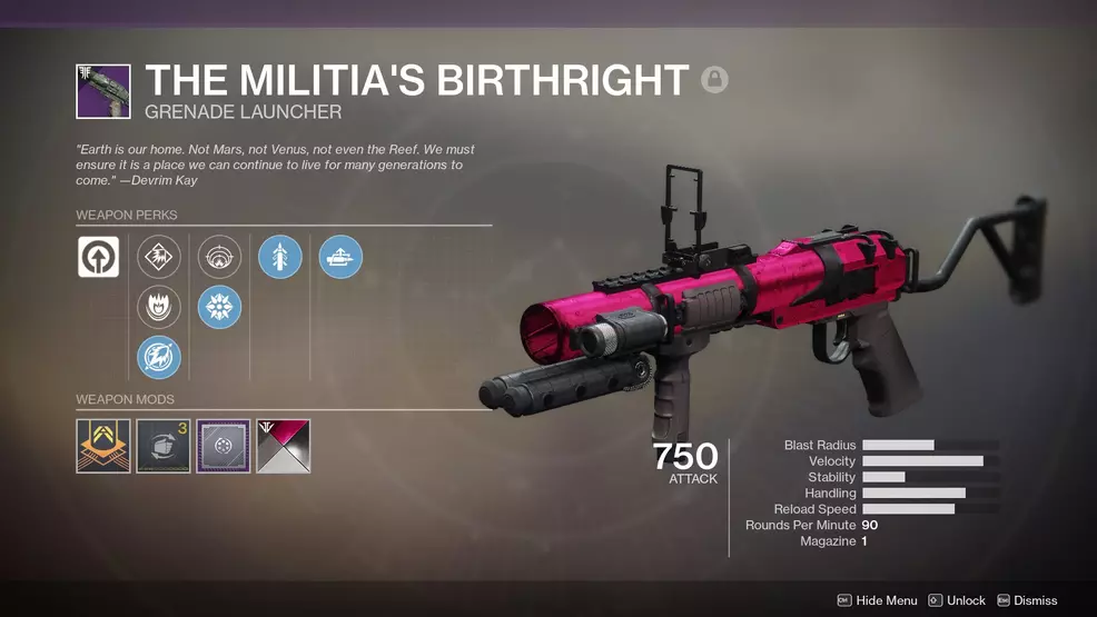 Militias Birthright Destiny 2