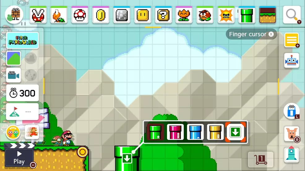 sub-area warp pipe Super Mario Maker 2