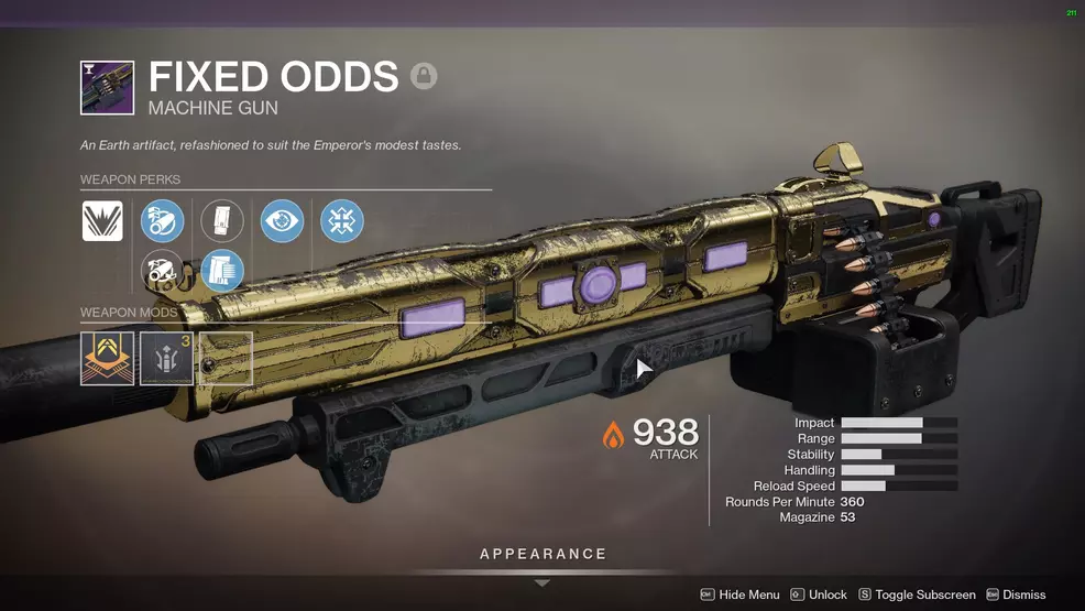 Destiny 2 Fixed Odds