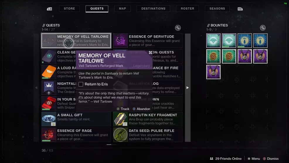 Destiny 2 Memory Vell Tarlowe