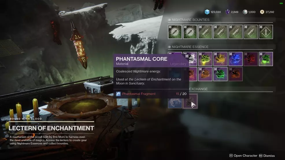 Destiny 2 Phantasmal Core