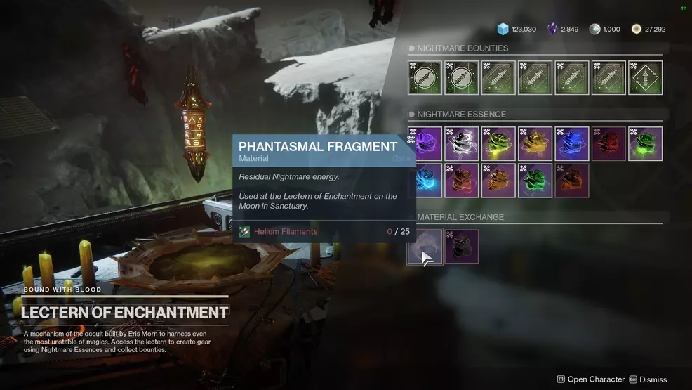 Destiny 2 Phantasmal Fragments