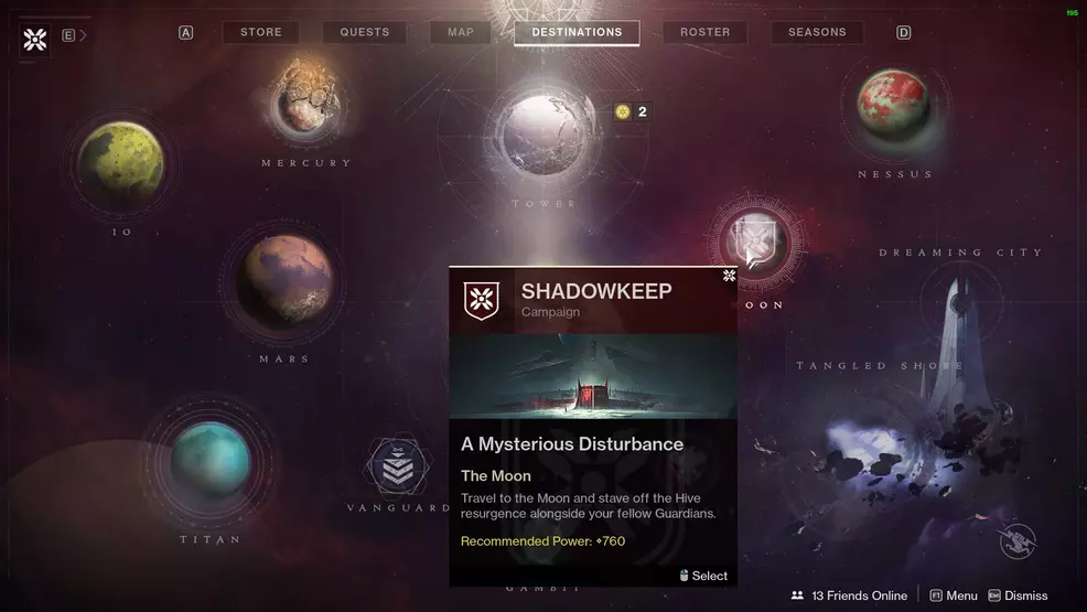 destiny 2 campaign order Shadowkeep