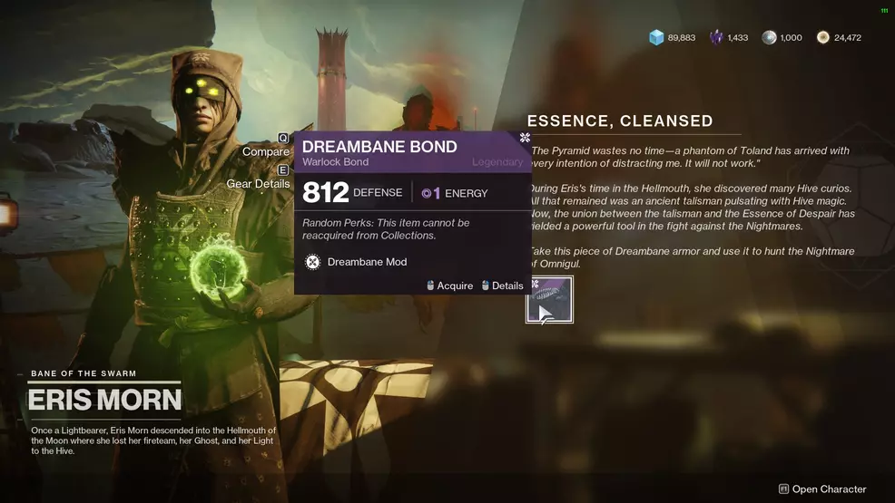 Destiny 2 Essence Cleansed