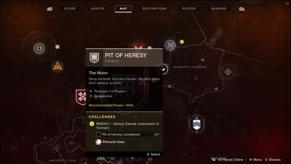 Destiny 2 start Pit of Heresy