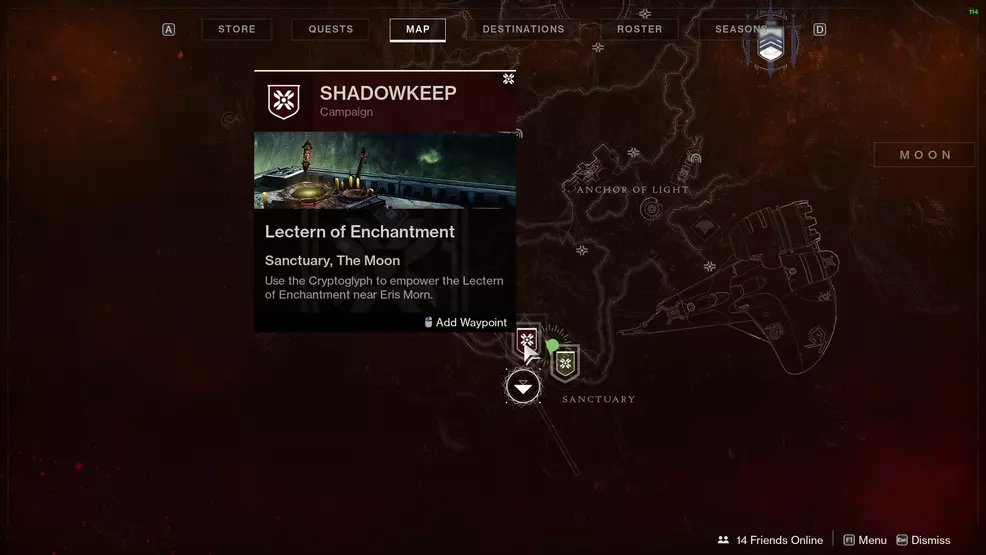 Destiny 2 unlock lectern of enchantment