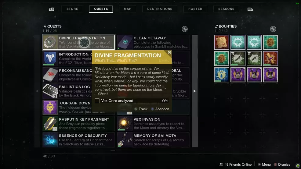 Divine Fragmentation Vex Cores Analyzed Destiny 2