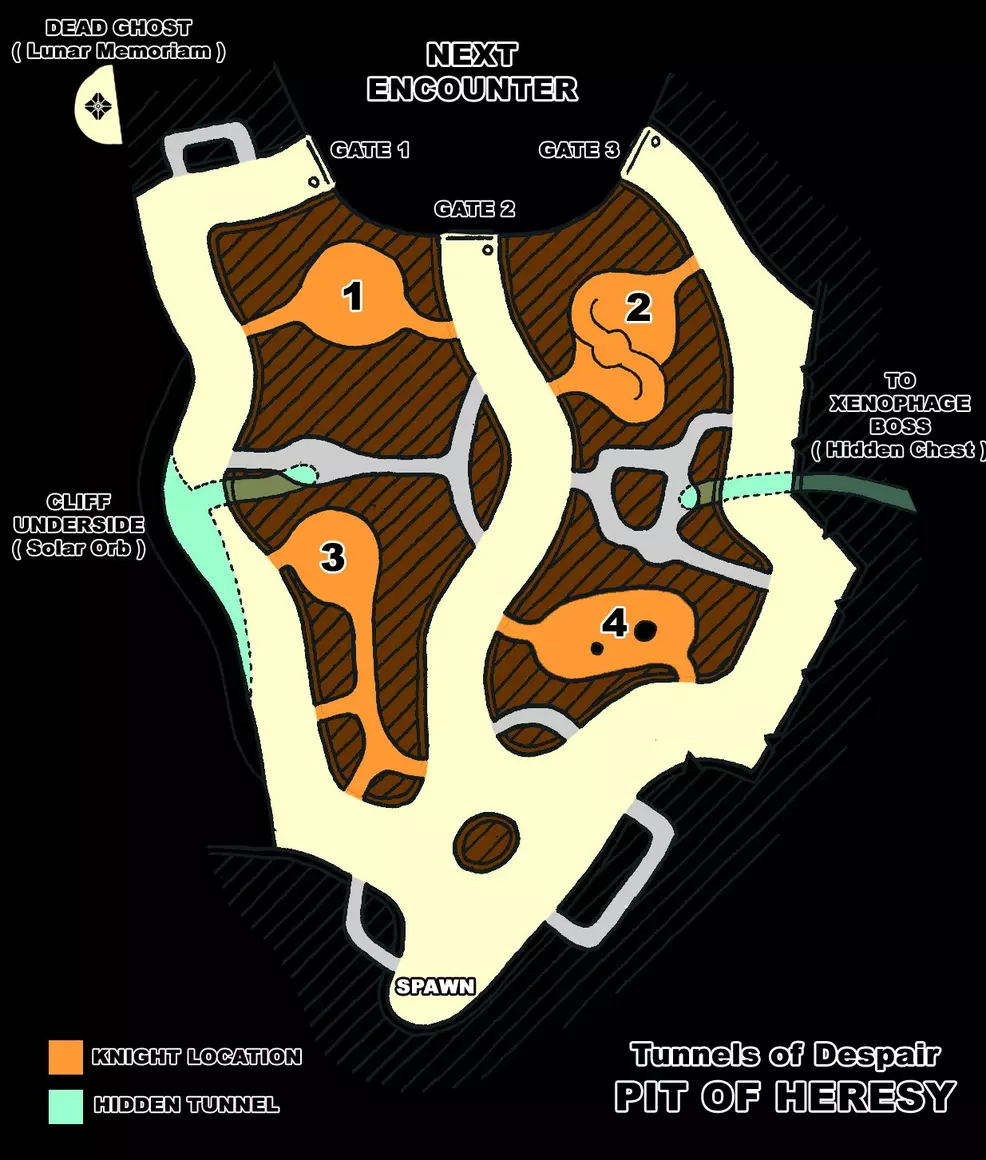 Tunnels of Despair map