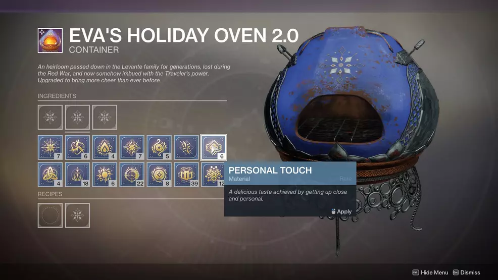 Personal Touch - Destiny 2