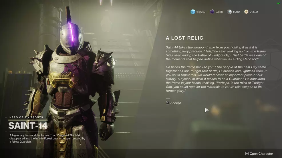 Destiny 2 A Lost Relic