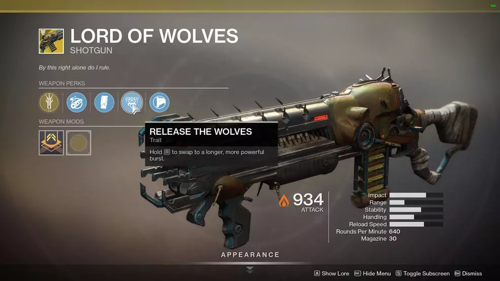 Destiny 2 Lord of Wolves