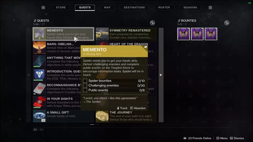 destiny 2 memento a strong arm