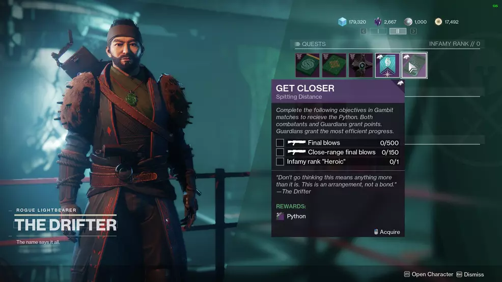 destiny 2 get closer quest