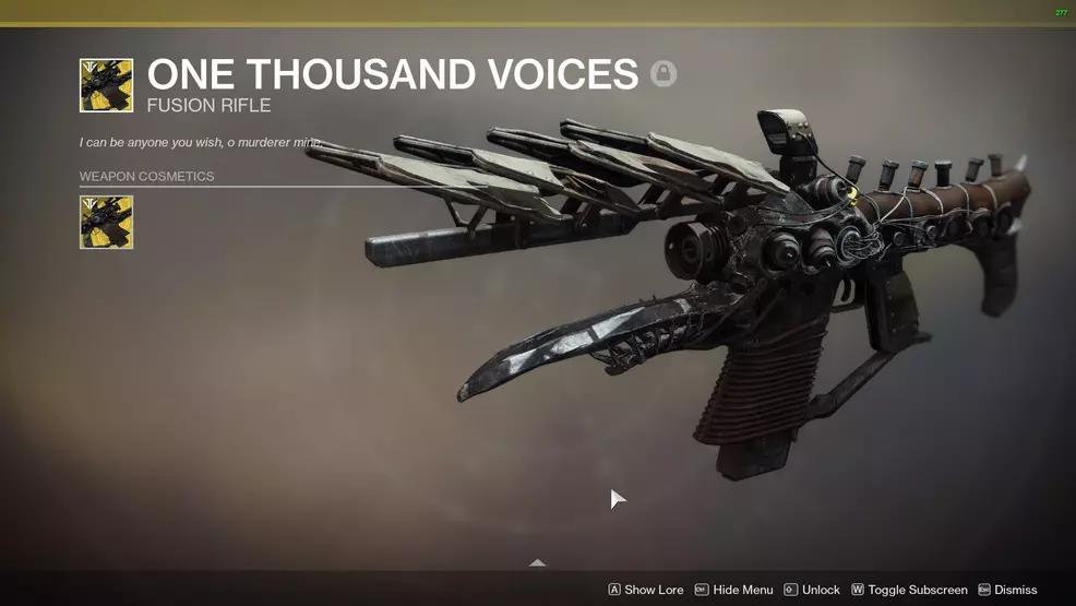 One Thousand Voices ornament One Terrible Scream Destiny 2