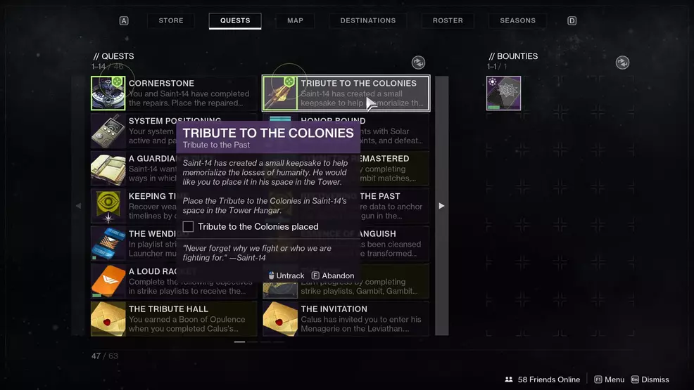 Destiny 2 - Tribute to the Colonies quest - Empyrean Foundation guide