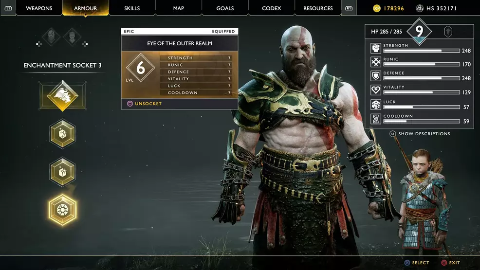 god of war valkyrie queen sigrun kratos and atreus build