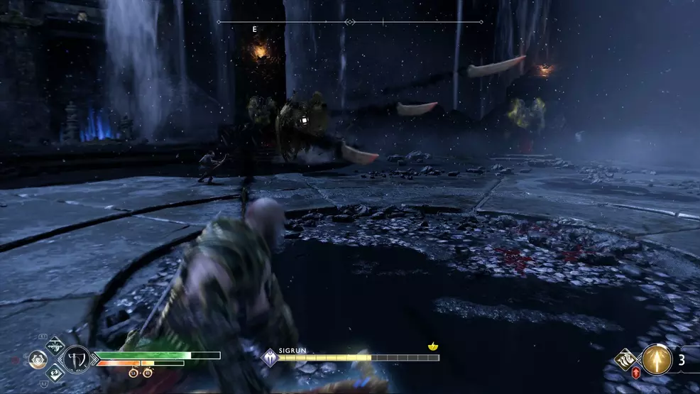 god of war valkyrie queen sigrun projectiles