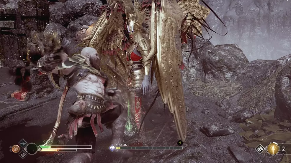 god of war valkyrie queen sigrun spartan rage