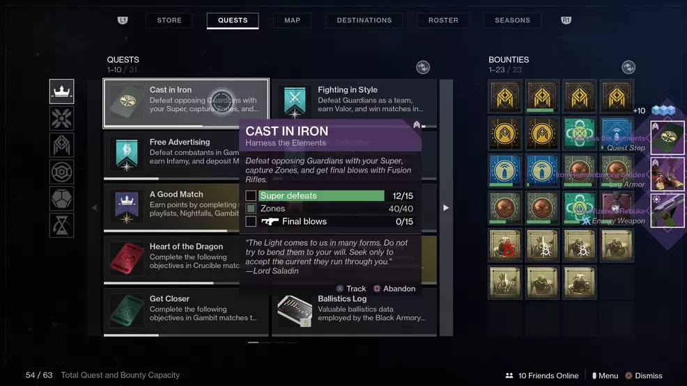 destiny 2 point of the stag quest iron banner