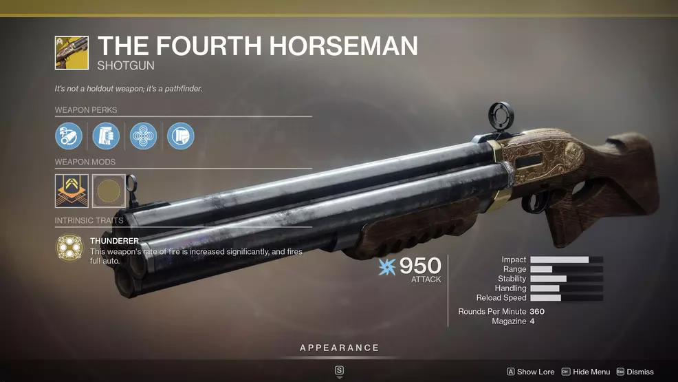 Fourth Horseman Destiny 2