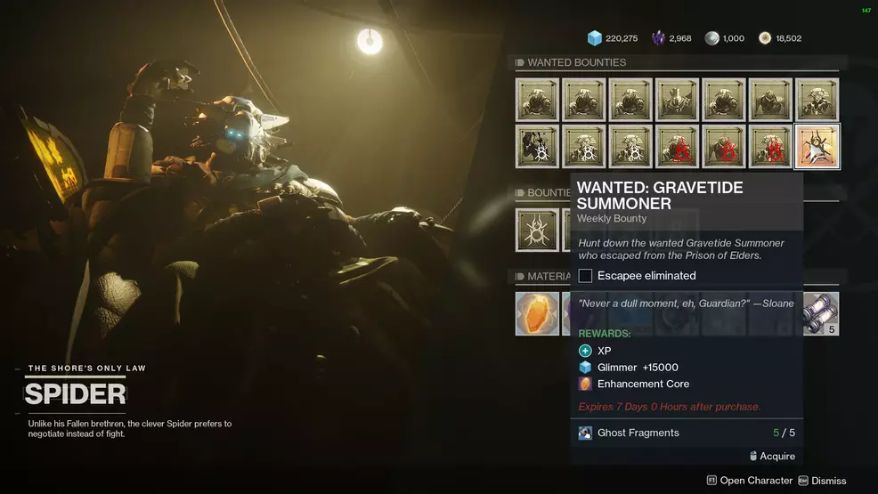 destiny 2 wanted gravetide summoner