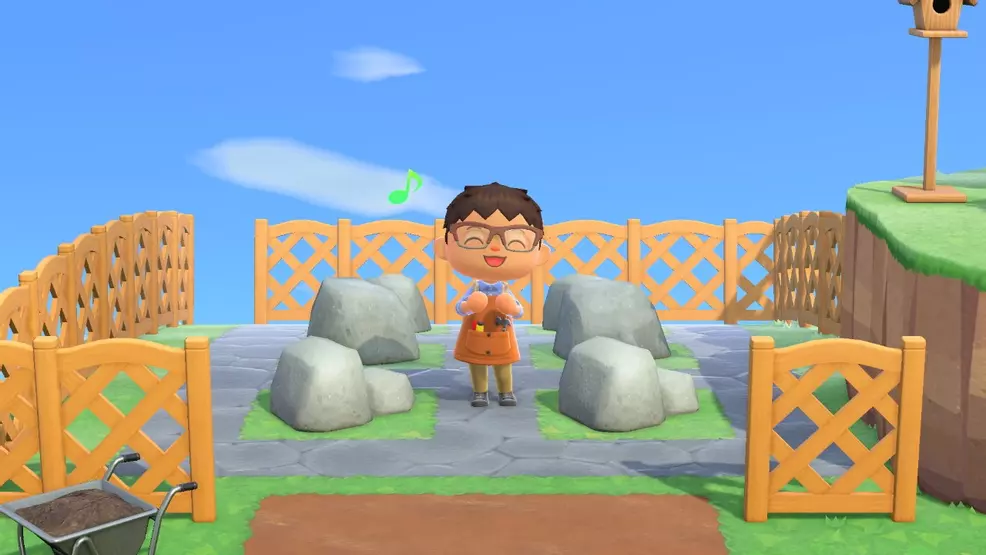 completed rock garden - animal crossing: new horizons