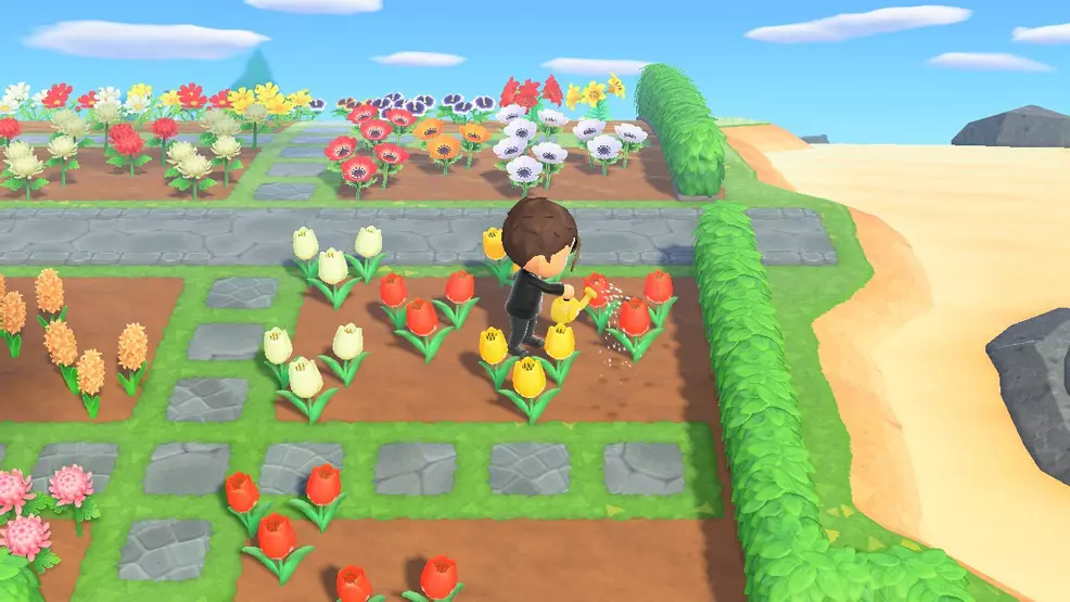 flowers beds in animal crossing: new horizons