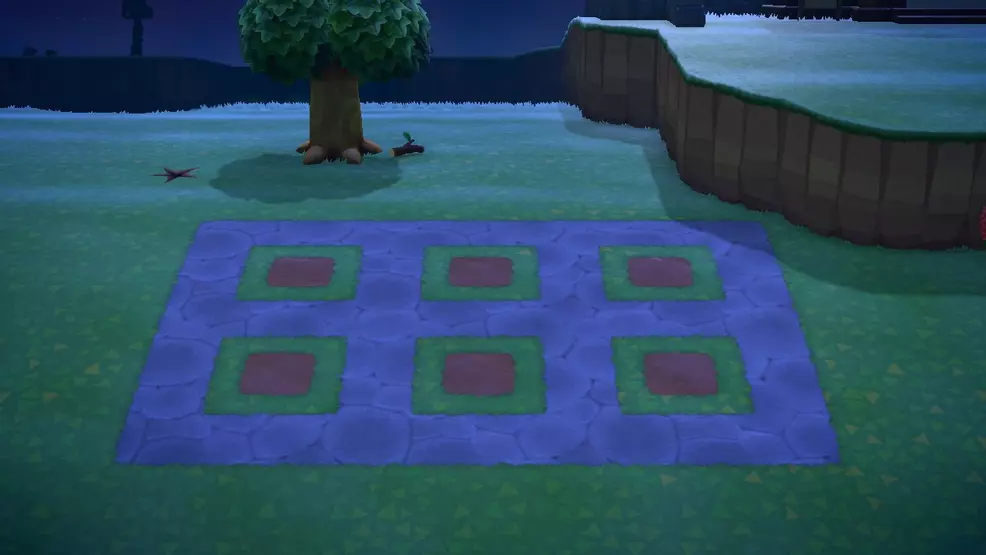 Rock garden grid - animal crossing: new horizons