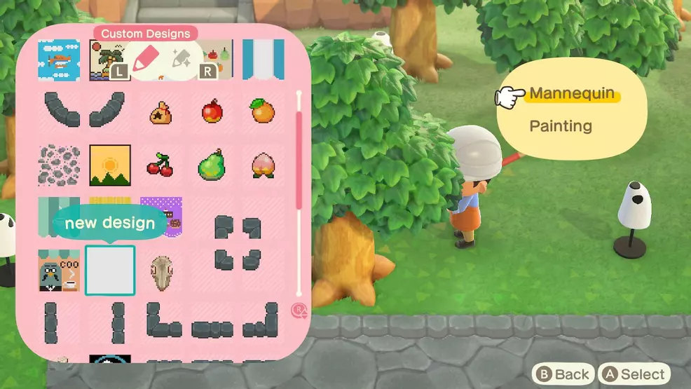 Placing mannequins in animal crossing: new horizons