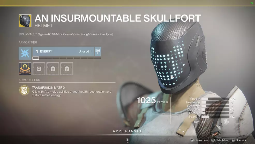 Destiny 2 Exotic Titan Armor An Insurmountable Skullfort