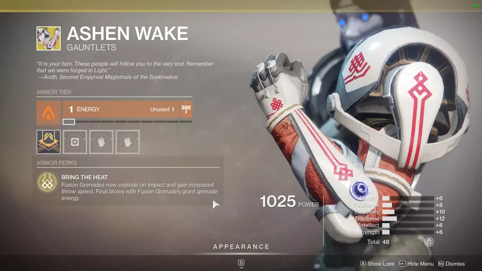 Destiny 2 Exotic Titan Armor Ashen Wake