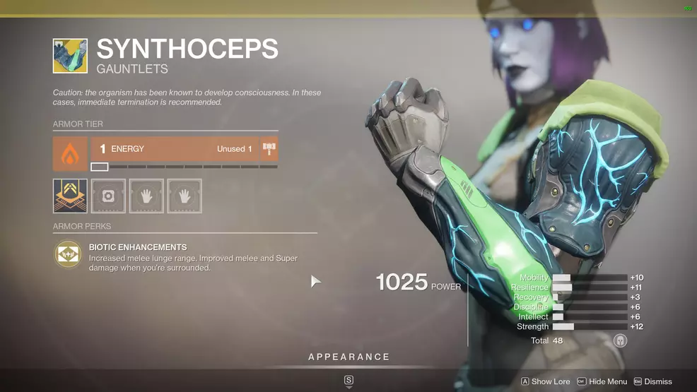 Destiny 2 Exotic Titan Armor Synthoceps