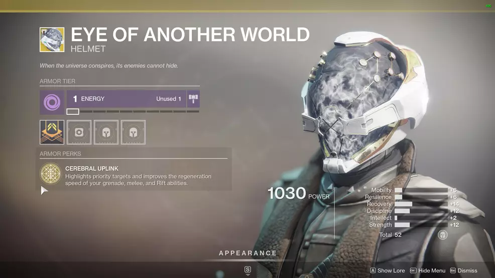 Destiny 2 Warlock Exotic Armor Eye of Another World