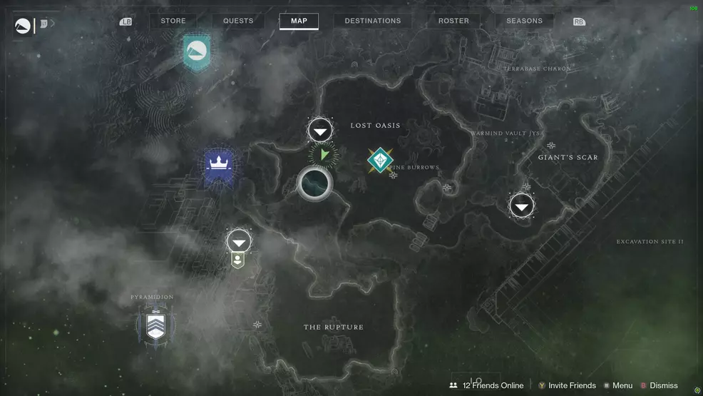 Destiny 2 Savanthuns Eyes Io Lost Oasis 1 map