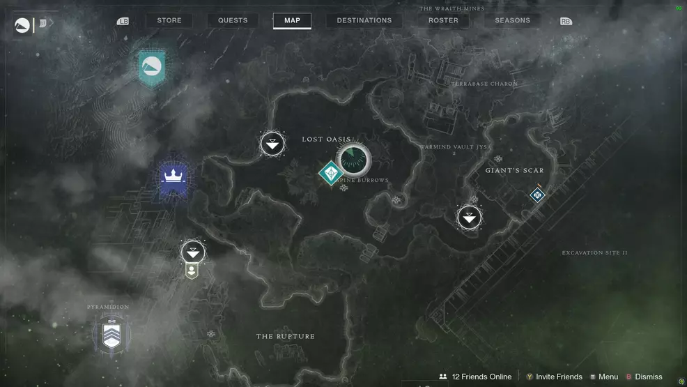 Destiny 2 Savanthuns Eyes Io Lost Oasis 2 map