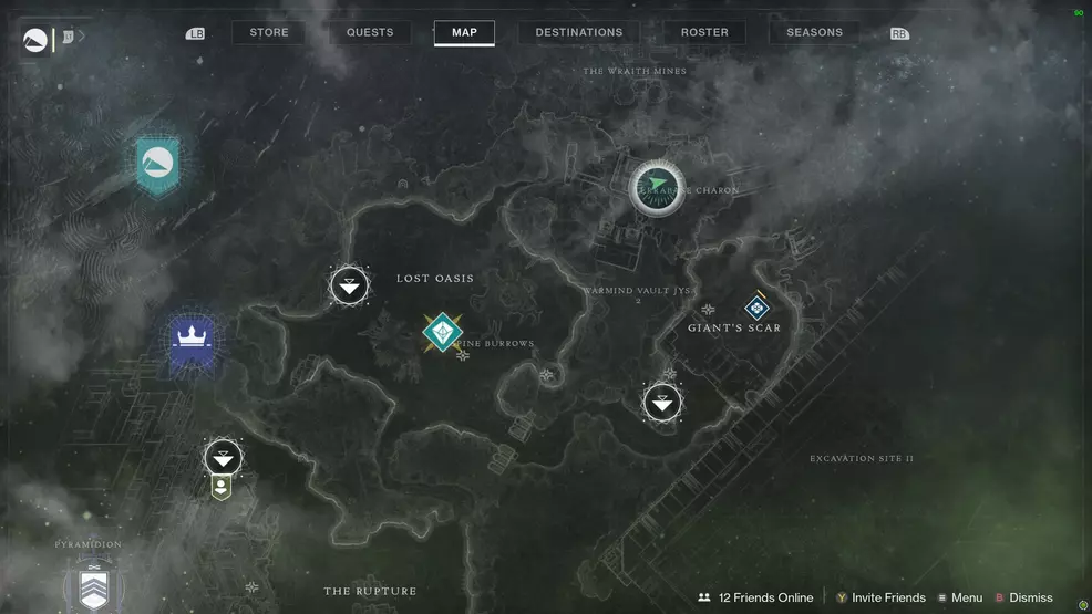 Destiny 2 Savanthuns Eyes Io Terrabase Charon map