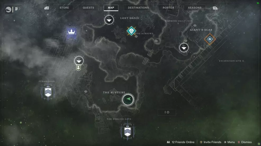 Destiny 2 Savanthuns Eyes Io The Rupture 2 map